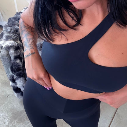 One-Shoulder Bra & Butt Scrunch Legging Set